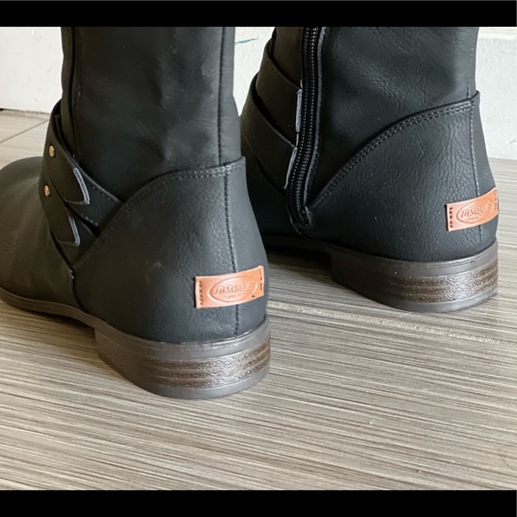 New Dr. Scholl's Womens Reach for it Riding Boots Leather Wide Calf - Picture 10 of 13